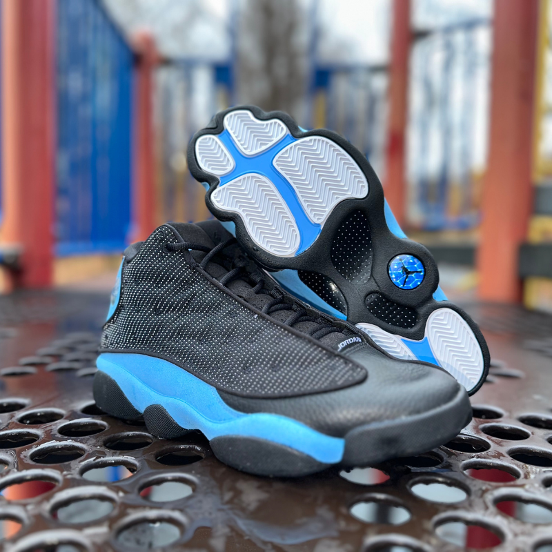Jordan 13 black blue clearance