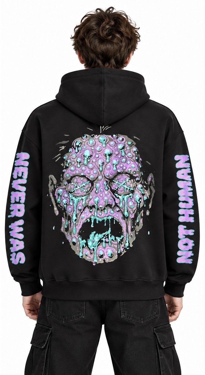 Inkwalkers Dripping Monster Hoodie - Black