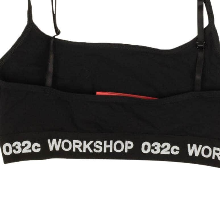 032C 032c, channelenable-all, chicmi, couponcollection, gender-womens, main-clothing, MixedApparel, size-l, size-m, size-s, size-xl, under-250, womens-bras Black Logo Classic Bralette