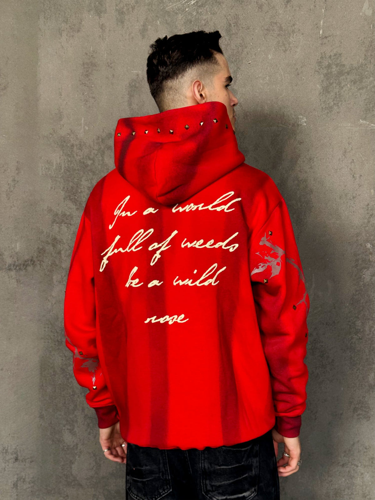 Inkwalkers Rose Hoodie - Red