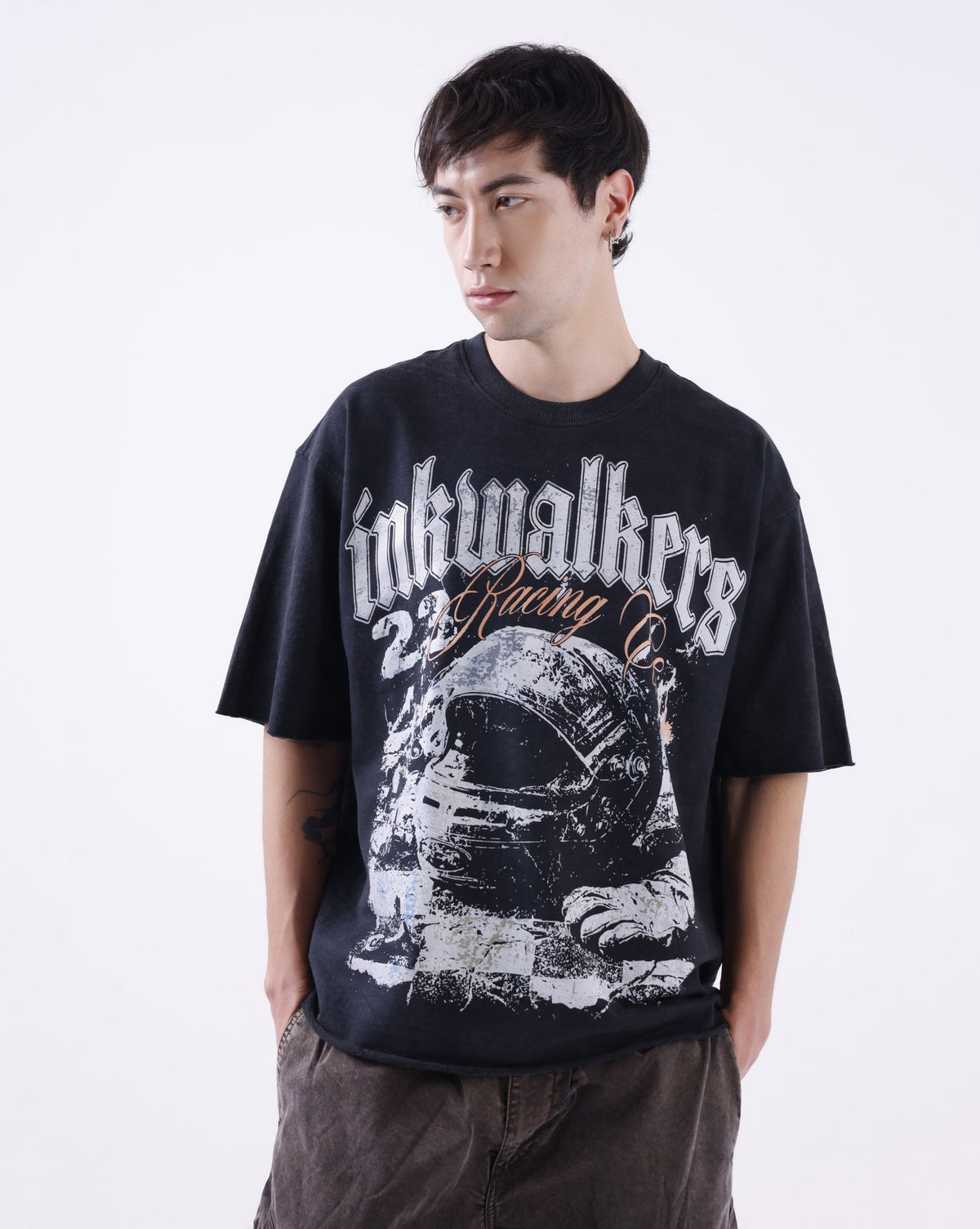 Inkwalkers Gear Up Tee - Washed Black