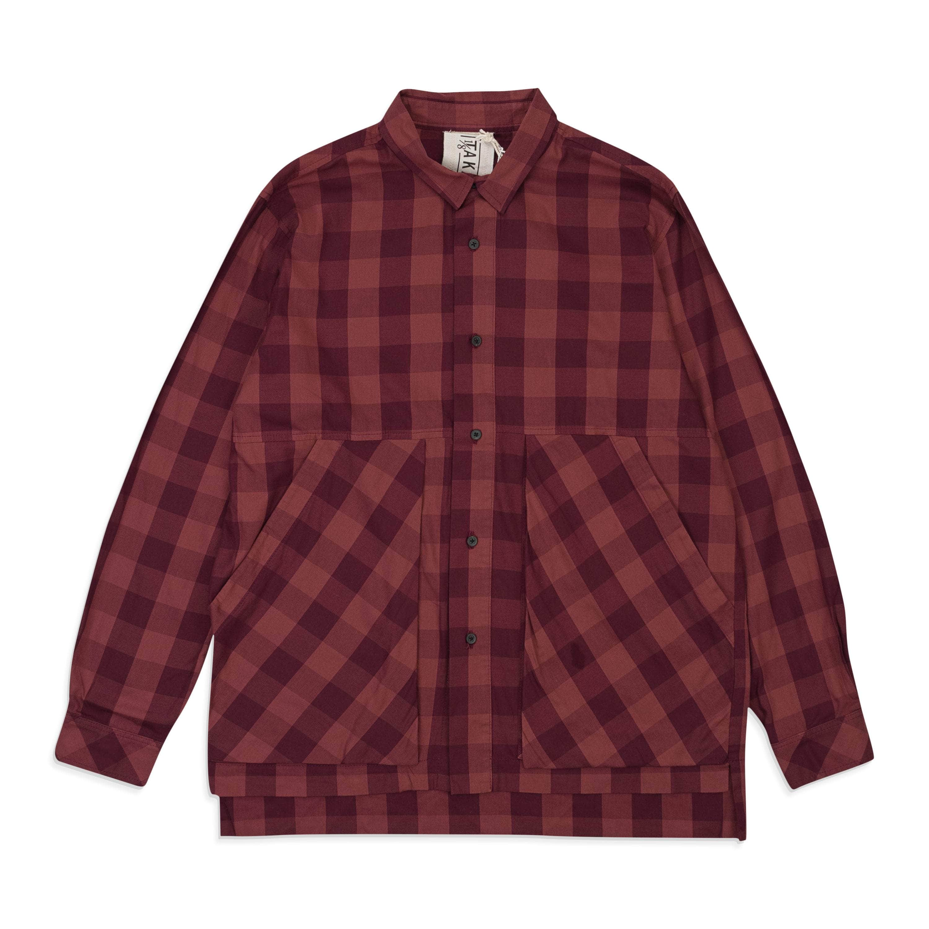 1/8TH TAKAMURA 95-TKA-1004/L NWT 1/8TH TAKAMURA ROJO CHECK POCKET SHIRT SIZE L $130 95-TKA-1004/L