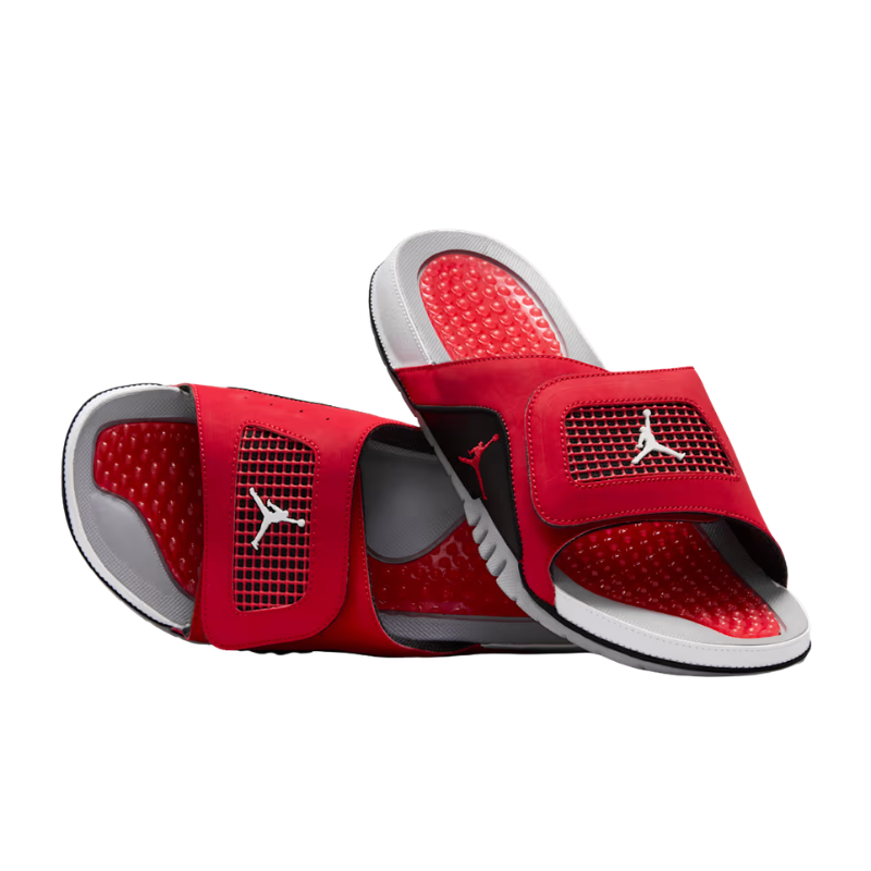 Air Jordan Hydro 4 Retro Slide "Fire Red" - Men's