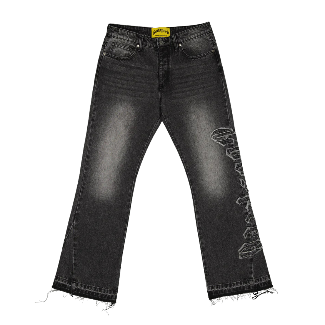 Godspeed Og Logo Flared Denim Stitched - Men's