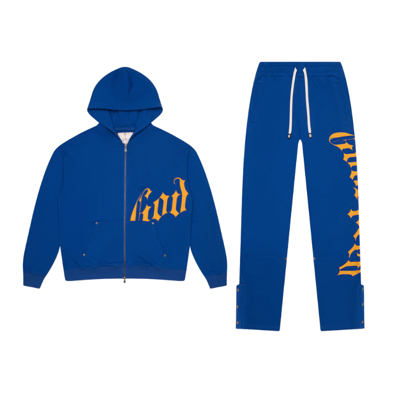Godspeed OG Logo Blue & Yellow Sweats