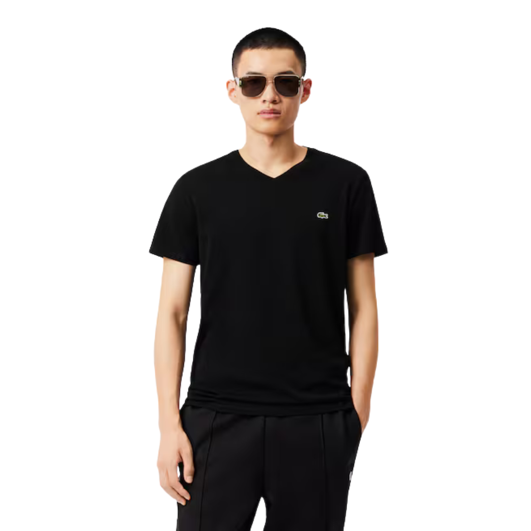 Lacoste Lightweight Pima Cotton V-Neck T-Shirt - Men's