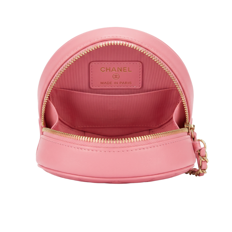 Chanel Pink Pearl Round 20 Shoulder Bag