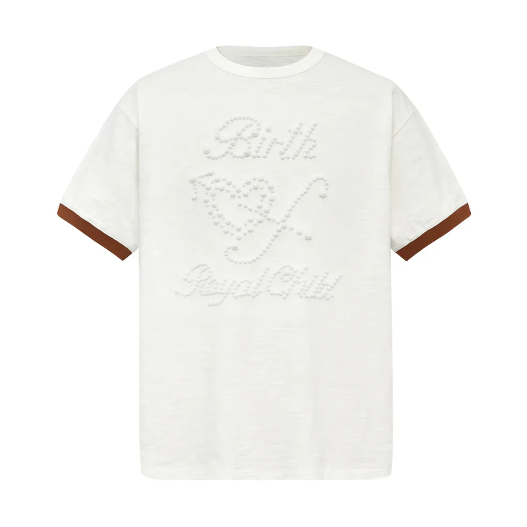 Birth of a Royal Child 'Pearl Patchwork' White Tee