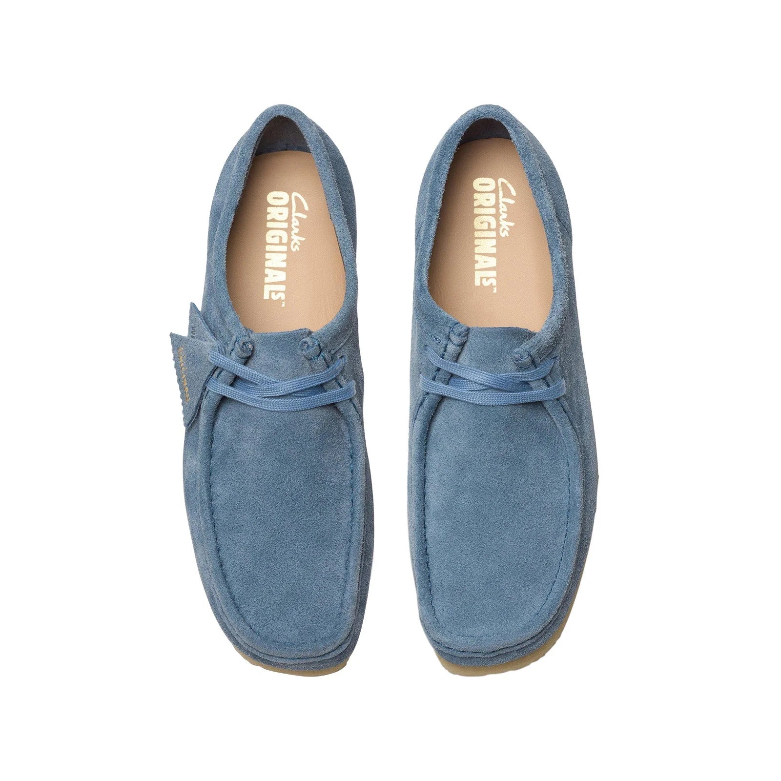 Clarks Wallabee French Light Blue Suede - 26179164