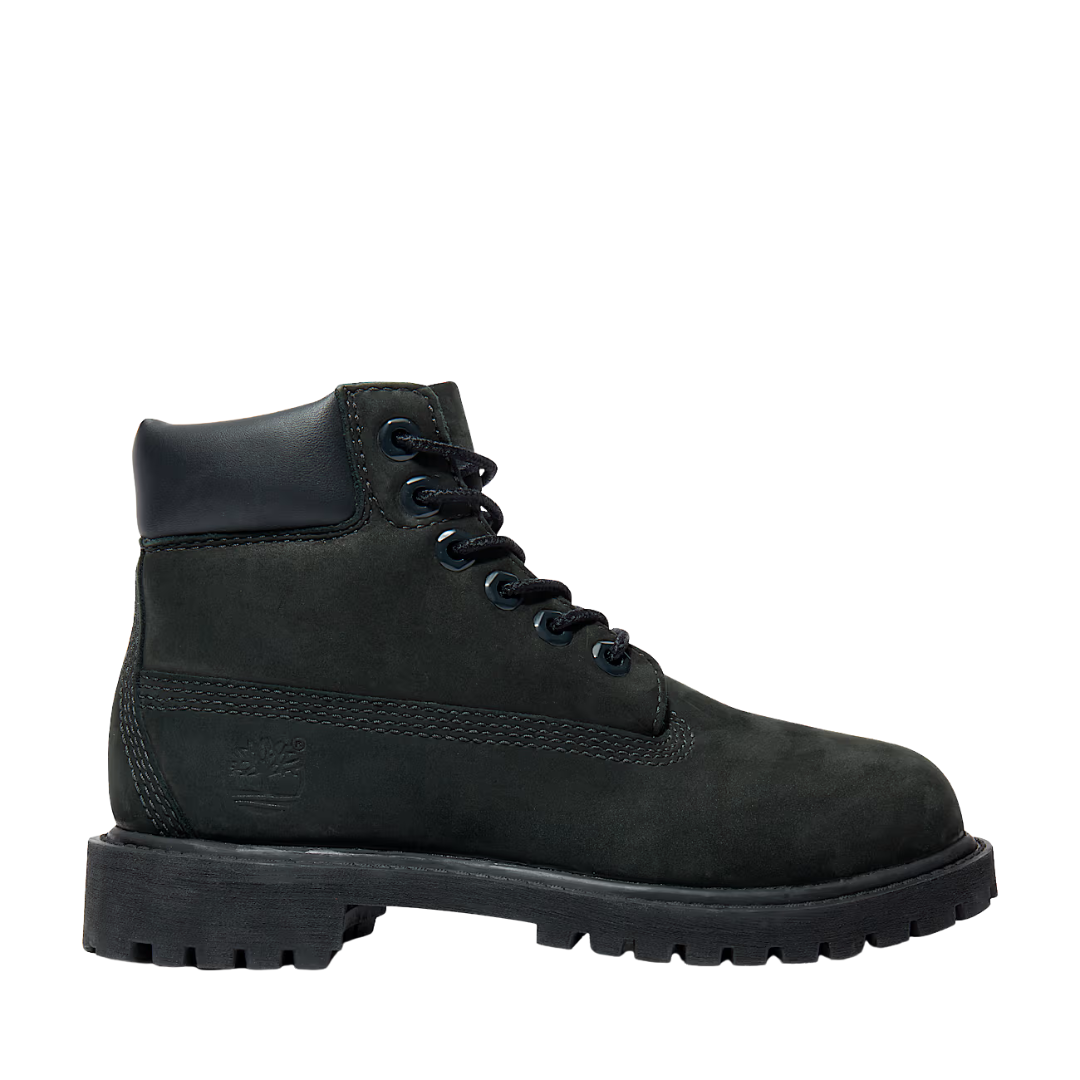 Timberland Youth Premium 6-Inch Waterproof Boot "Black Nubuck" - Youth Sneakers