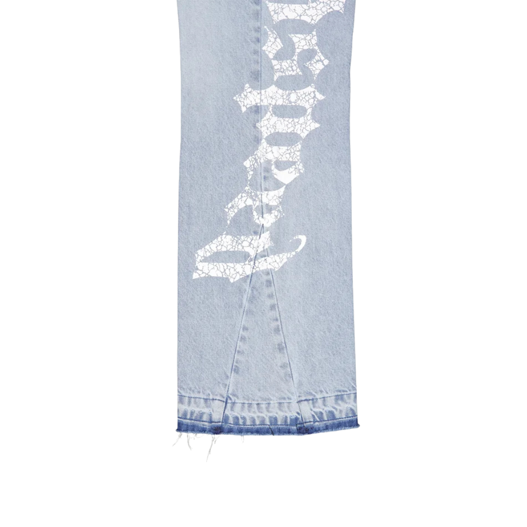 Godspeed Og Logo Flared Denim Printed - Men's