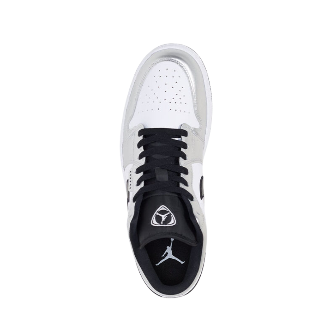 Air Jordan 1 Low SE Metallic Silver Tiempo - Women's