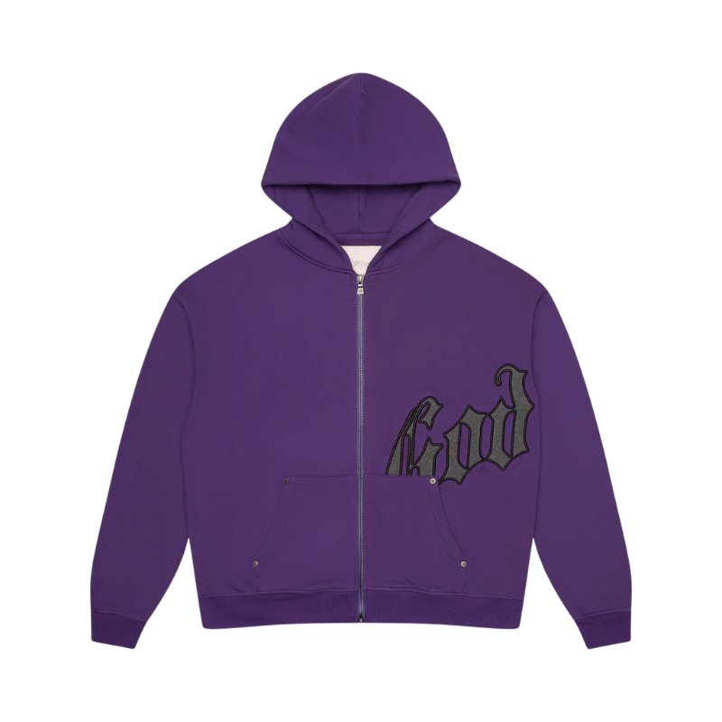 Godspeed OG Logo Purple & Grey Hoodie