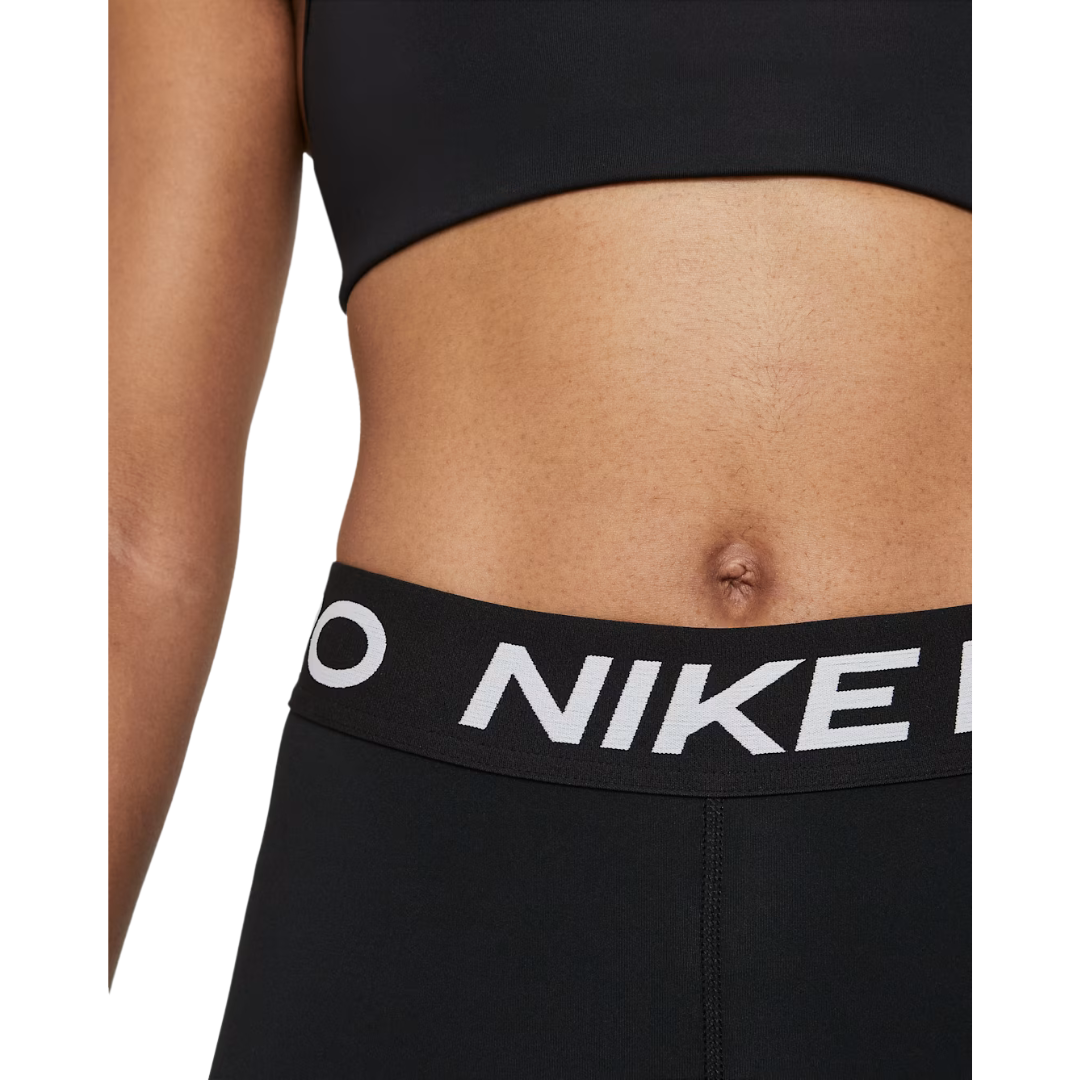 Nike Pro Mid-Rise Crop Mesh-Panel Leggings - Women's