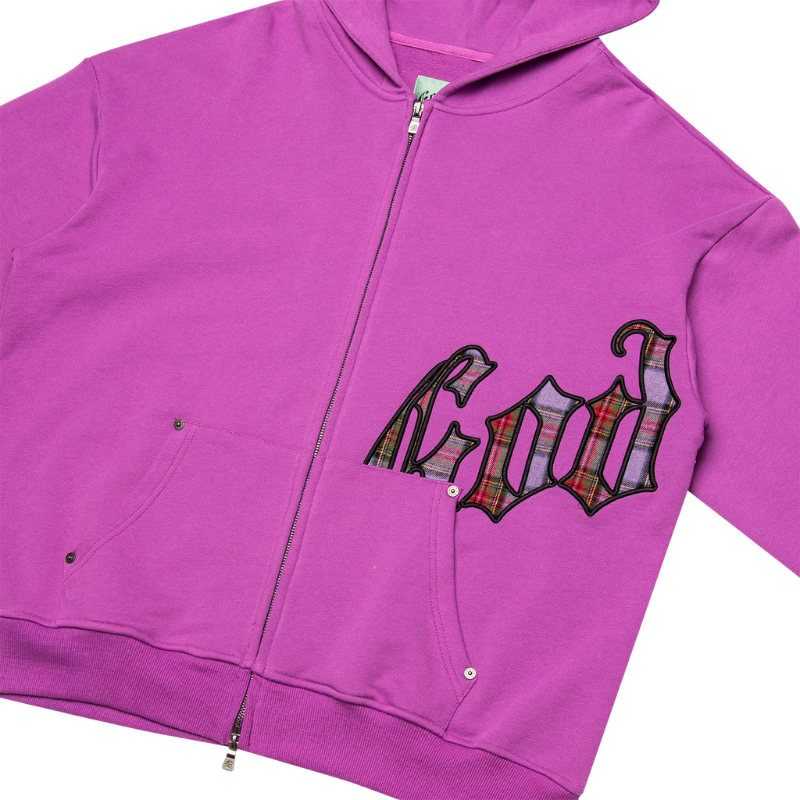 Godspeed OG Logo Plaid Pink Sweats
