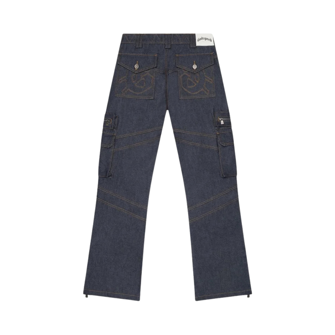Godspeed Rockstar Flare Cargo Denim - Men's