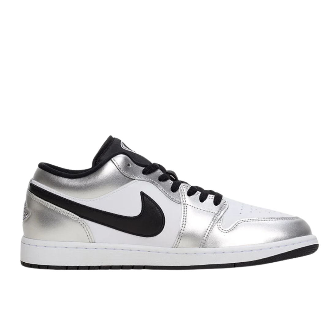 Air Jordan 1 Low SE Metallic Silver Tiempo - Women's