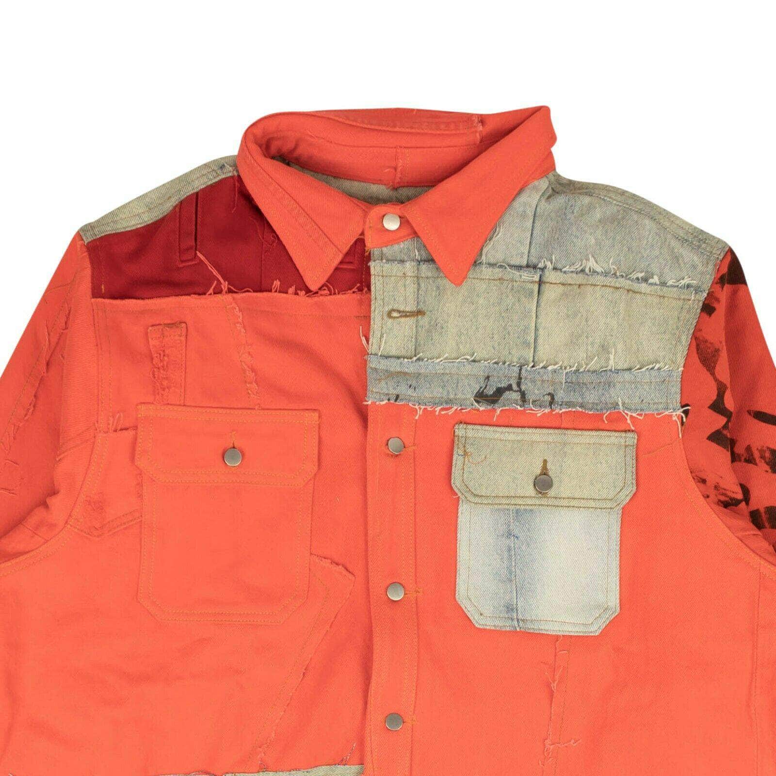 424 ON FAIRFAX 250-500, 424-on-fairfax, channelenable-all, chicmi, couponcollection, gender-mens, main-clothing, mens-shoes, size-l, size-m, size-s, size-xl Orange And Blue Reworked Work Button Down Shirt