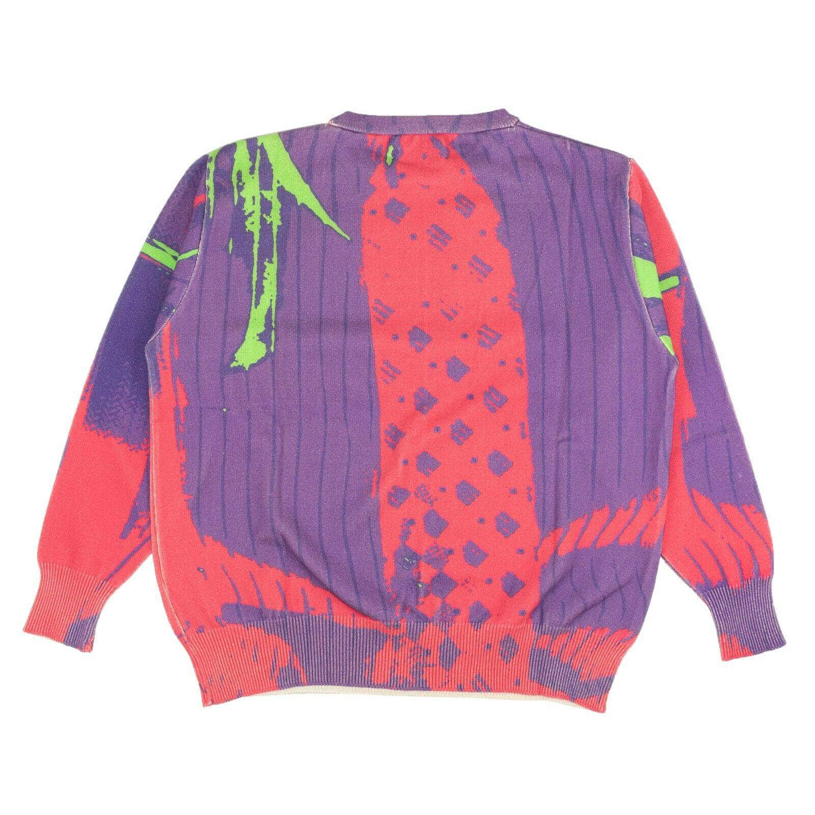 424 ON FAIRFAX 424-on-fairfax, 500-750, channelenable-all, chicmi, couponcollection, gender-mens, main-clothing, mens-crewnecks, mens-shoes, size-l, size-m, size-s Purple And Pink Business Print Crewneck