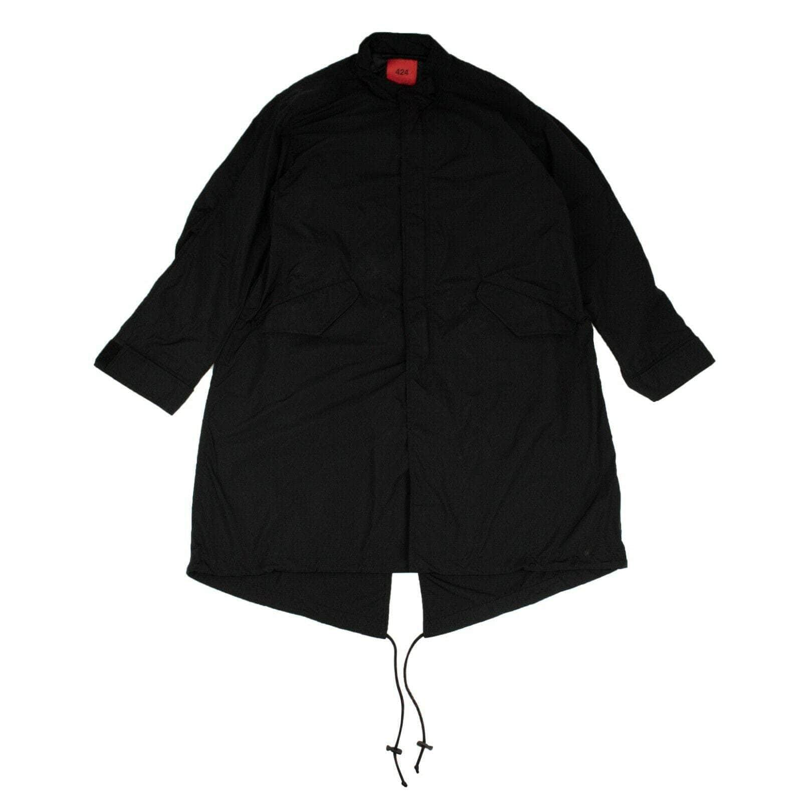 424 ON FAIRFAX 424-on-fairfax, 500-750, channelenable-all, chicmi, couponcollection, gender-mens, main-clothing, mens-field-jackets, size-l Black Long Jacket