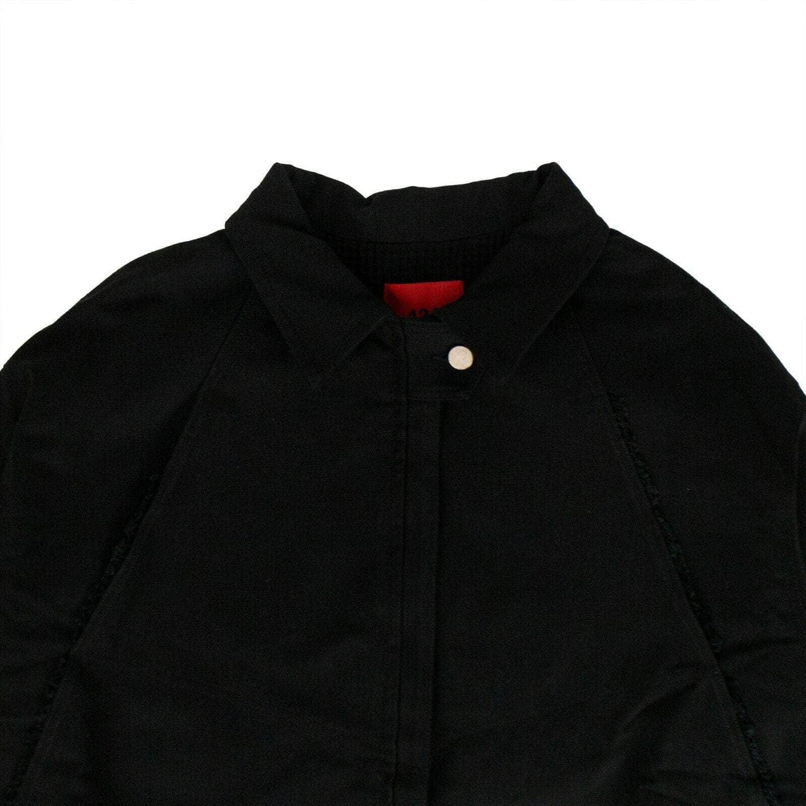 424 ON FAIRFAX 424-on-fairfax, 500-750, couponcollection, gender-mens, jacket, main-clothing, size-l, size-m, size-s, size-xl Collared 'Oversized Teared Canvas' Jacket - Black