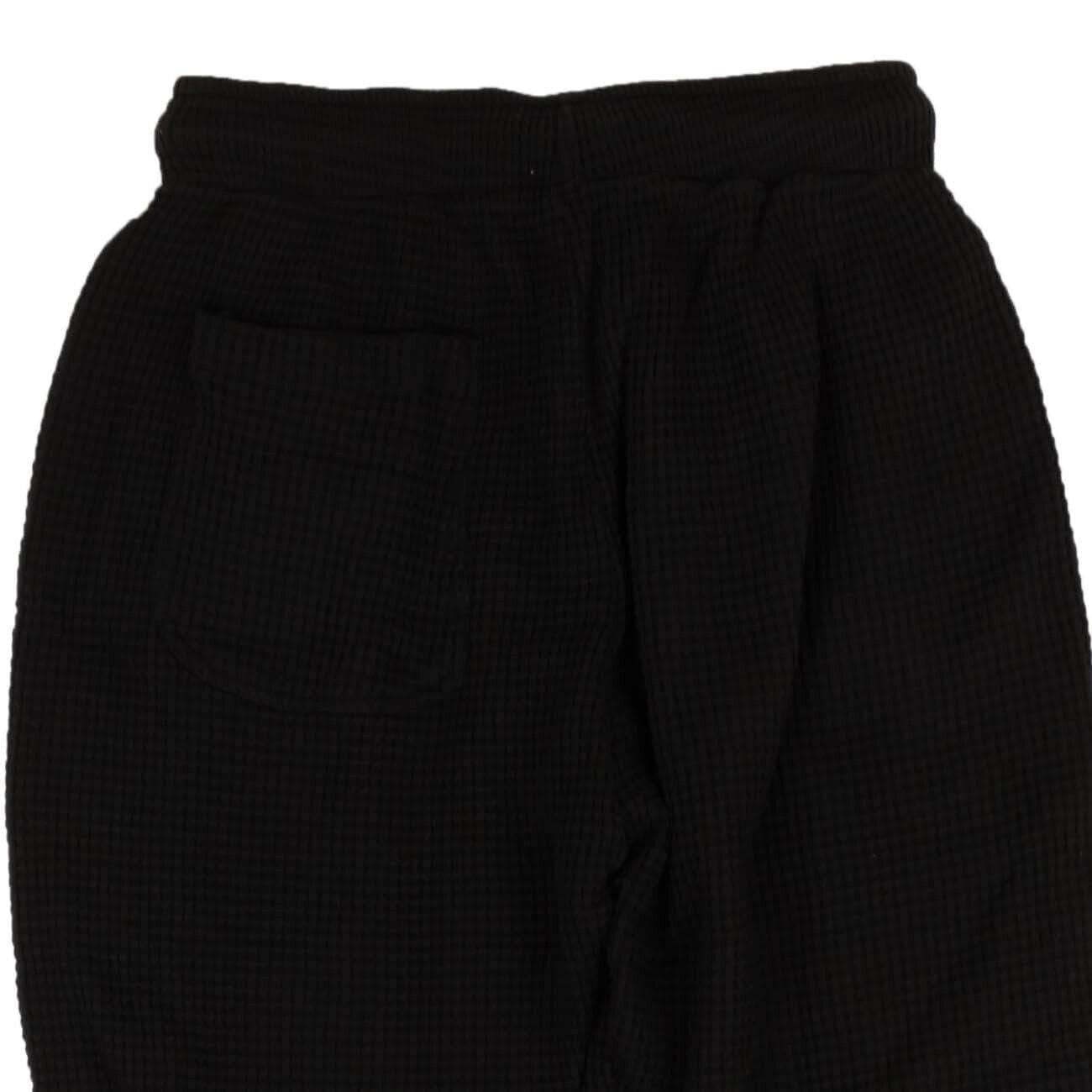 424 ON FAIRFAX 424-on-fairfax, channelenable-all, chicmi, couponcollection, gender-mens, main-clothing, mens-joggers-sweatpants, mens-shoes, size-s, under-250 S / 95-424-1141/S Black Waffle Knit Double Layer Sweatpants 95-424-1141/S 95-424-1141/S