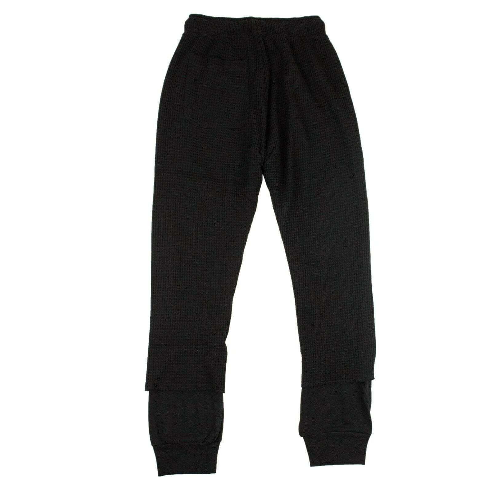 424 ON FAIRFAX 424-on-fairfax, channelenable-all, chicmi, couponcollection, gender-mens, main-clothing, mens-joggers-sweatpants, size-xs, under-250 XS Black Waffle Ribbed Sweatpants 87AB-424-1062/XS 87AB-424-1062/XS