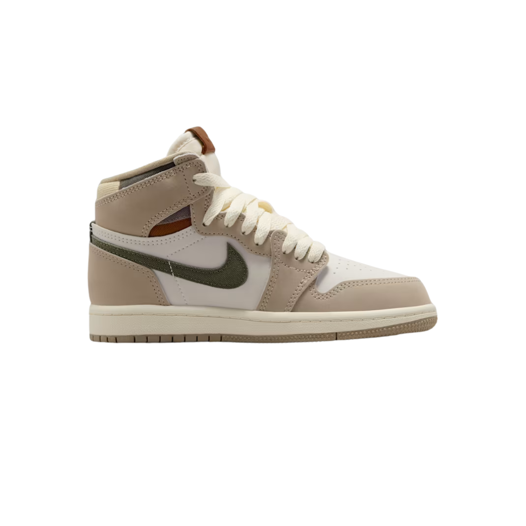 Air Jordan 1 Retro High OG Khaki - Youth Sneakers