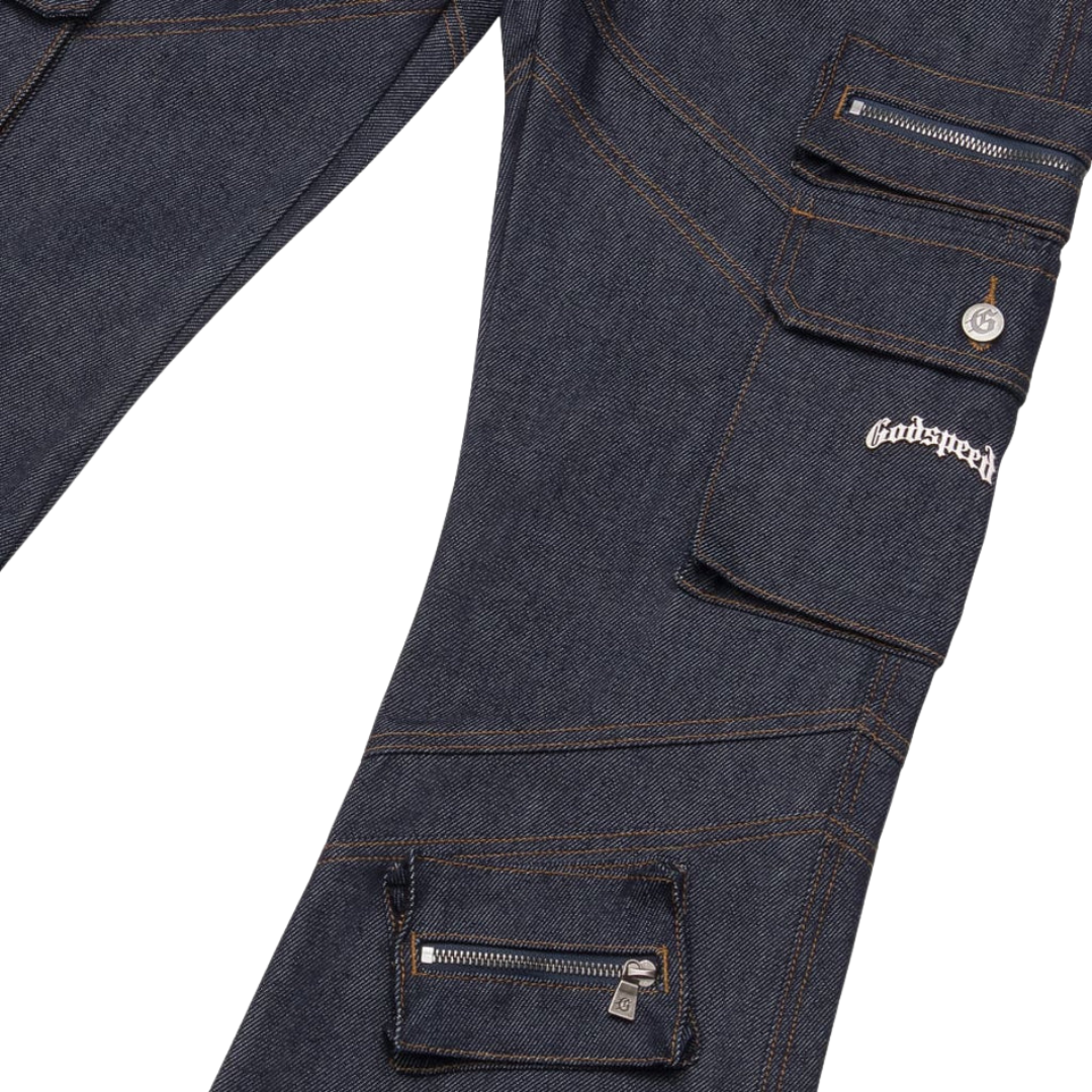 Godspeed Rockstar Flare Cargo Denim - Men's
