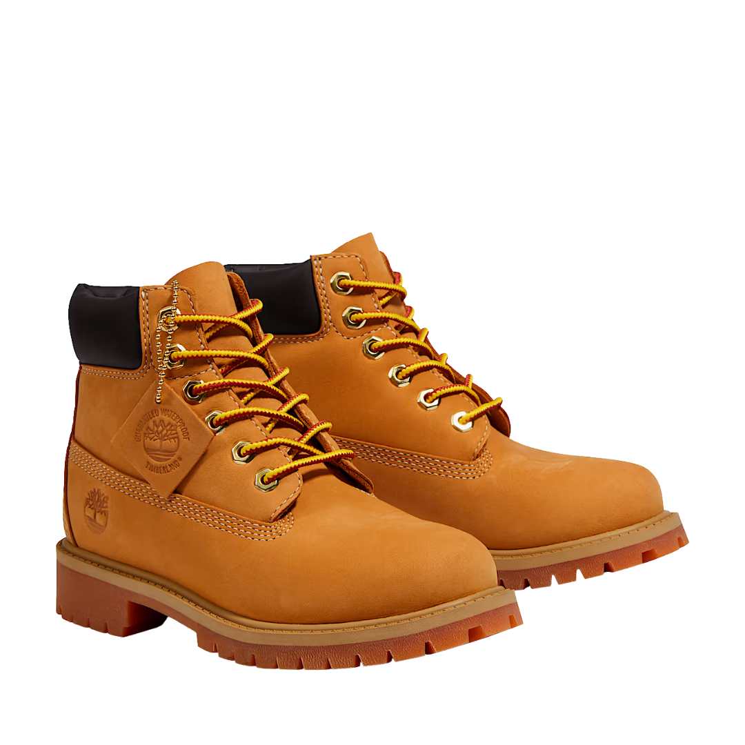 Timberland Junior Premium 6-Inch Waterproof Boot "Wheat" - Youth Sneakers