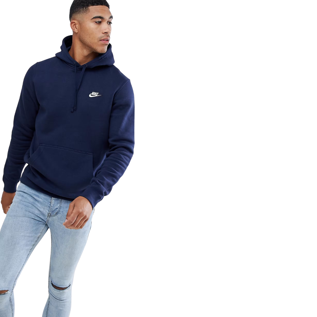 Nike pullover hoodie with swoosh logo - Men's
