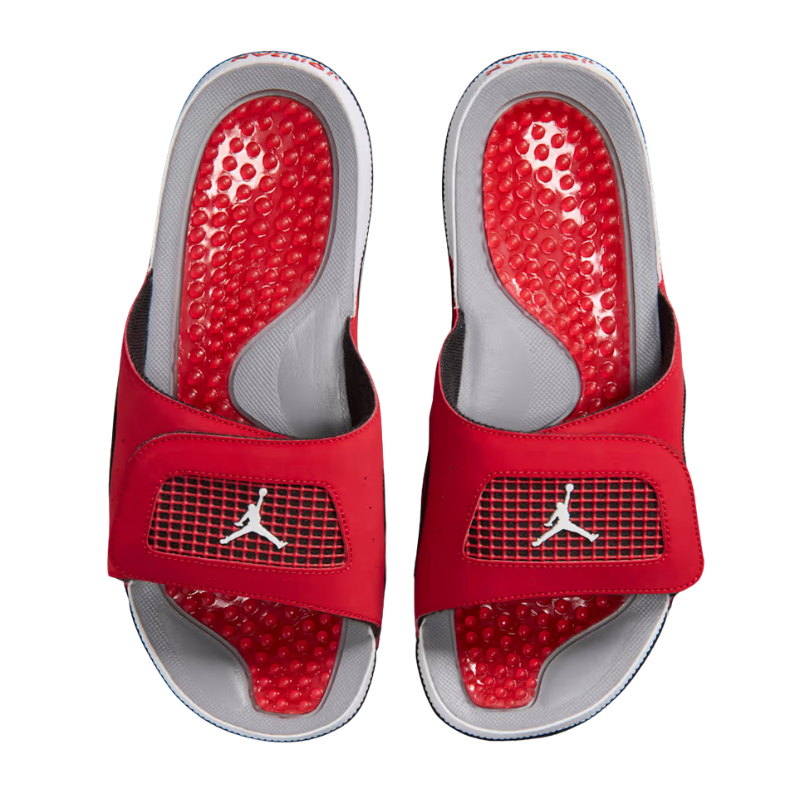 Air Jordan Hydro 4 Retro Slide "Fire Red" - Men's