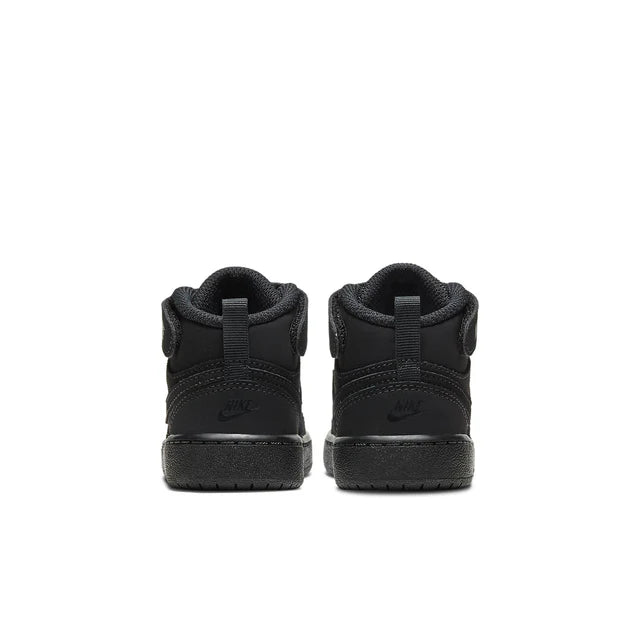 Nike Court Borough Mid 2 'Triple Black' - Toddler