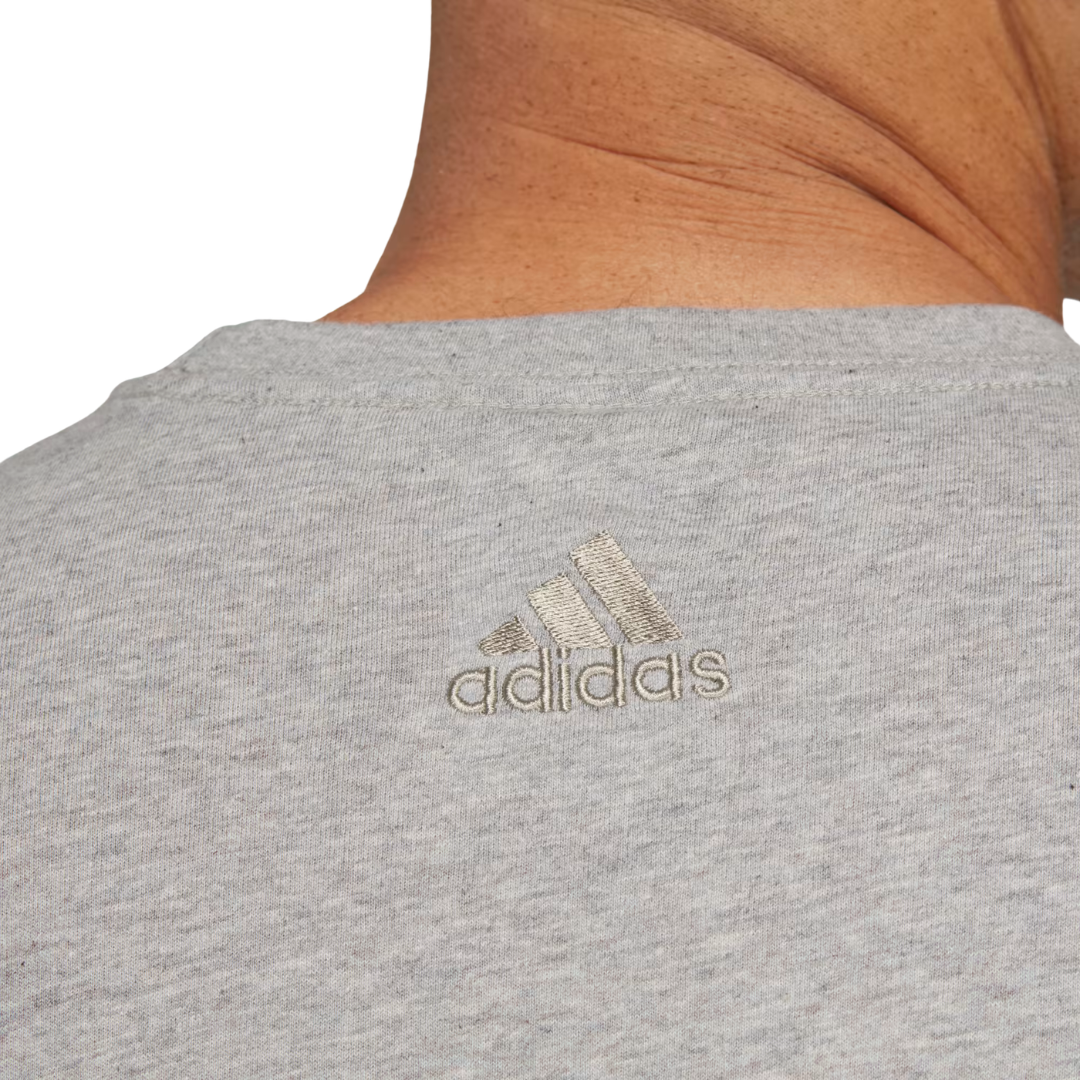 adidas Essentials Single Jersey Linear Embroidered Logo Tee - Men's