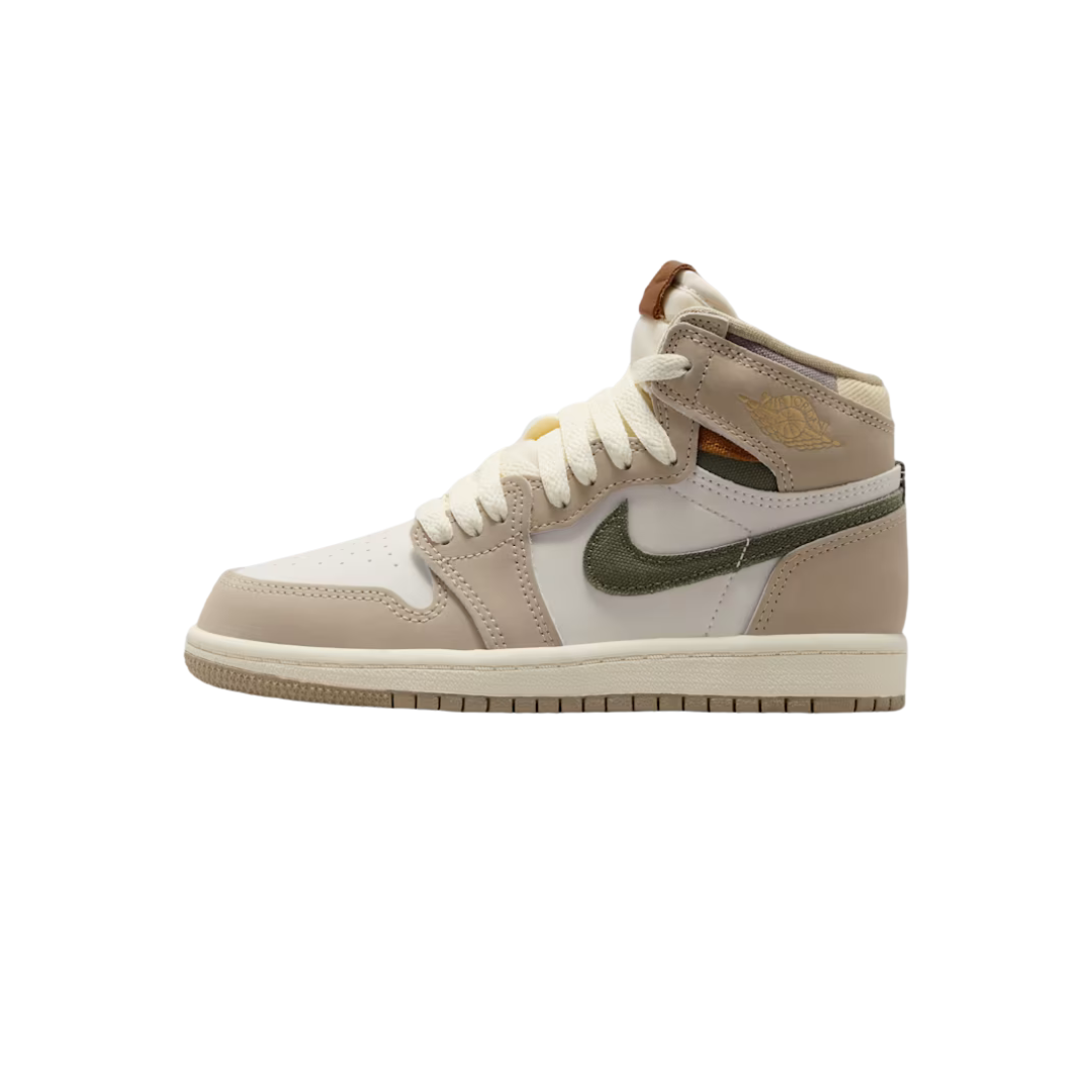 Air Jordan 1 Retro High OG Khaki - Youth Sneakers