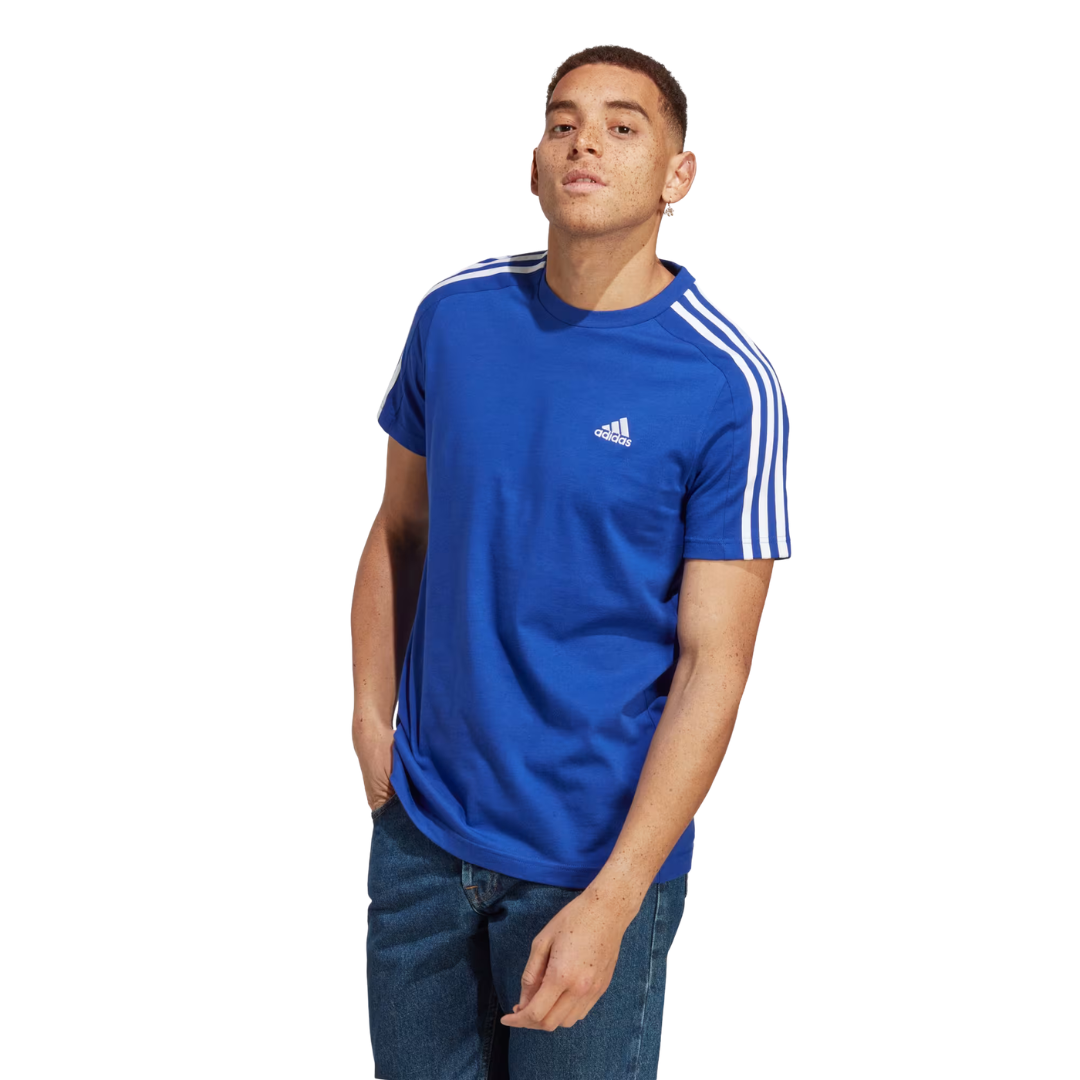 adidas Essential Single Jersey 3-Stripes Tee - Men's
