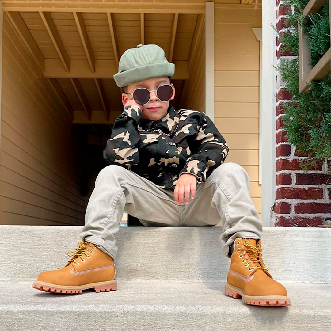 Timberland Junior Premium 6-Inch Waterproof Boot "Wheat" - Youth Sneakers