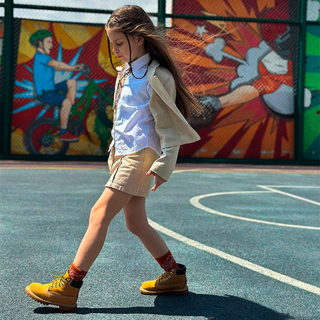 Timberland Junior Premium 6-Inch Waterproof Boot "Wheat" - Youth Sneakers