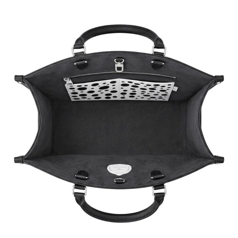 Louis Vuitton LV x YK Black Empreinte Giant Monogram On The Go MM Bag