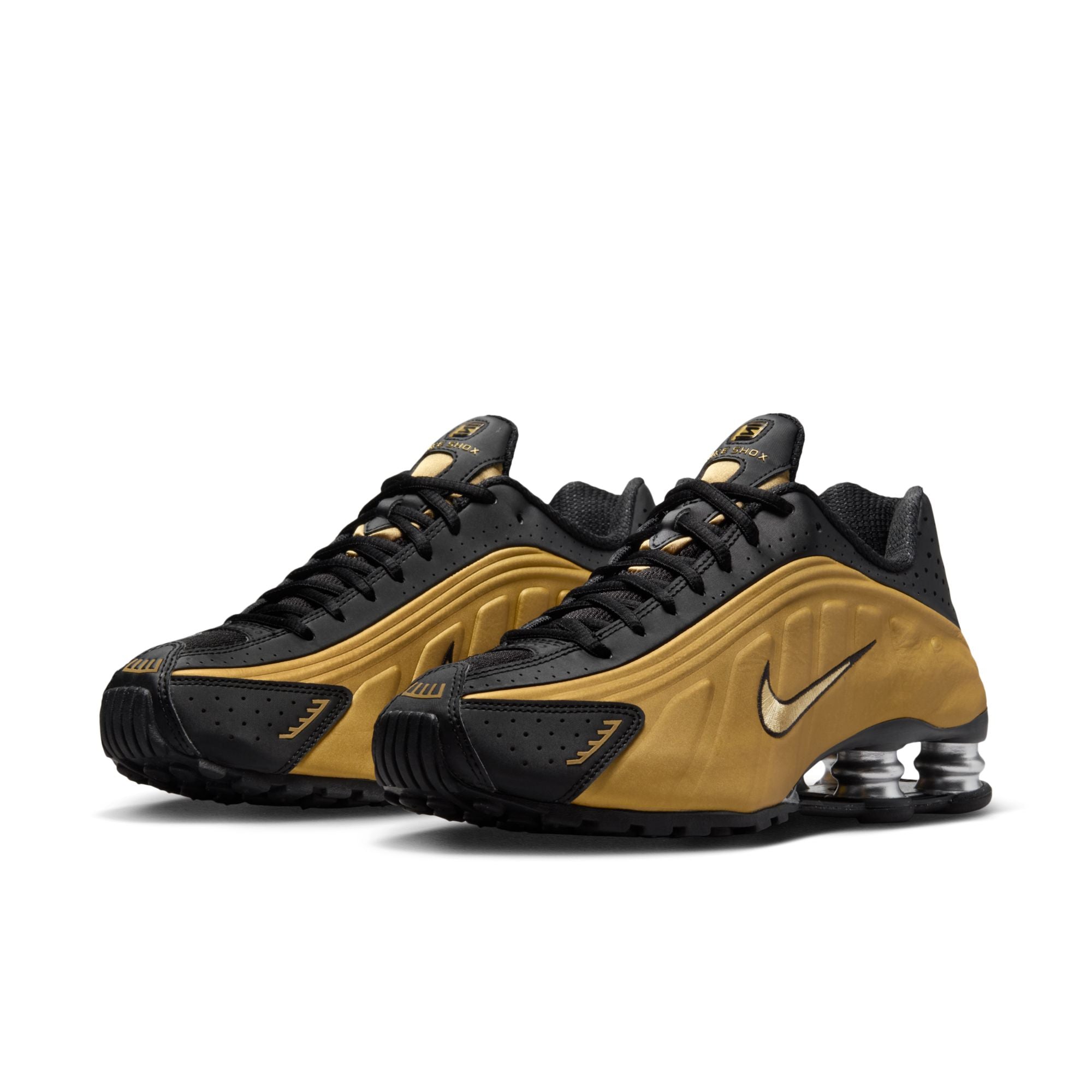 Nike Shox R4 "Black Metallic Gold" - Women's