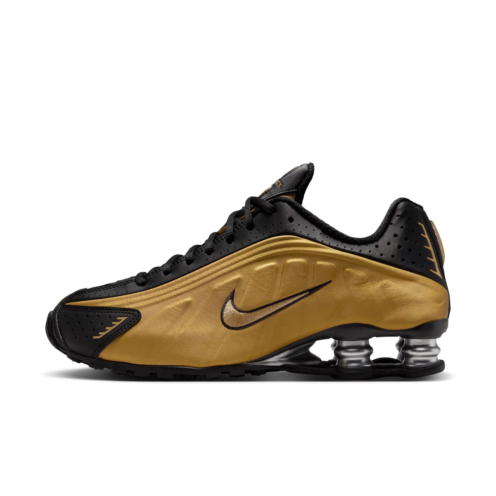 Nike Shox R4 "Black Metallic Gold" - Women's