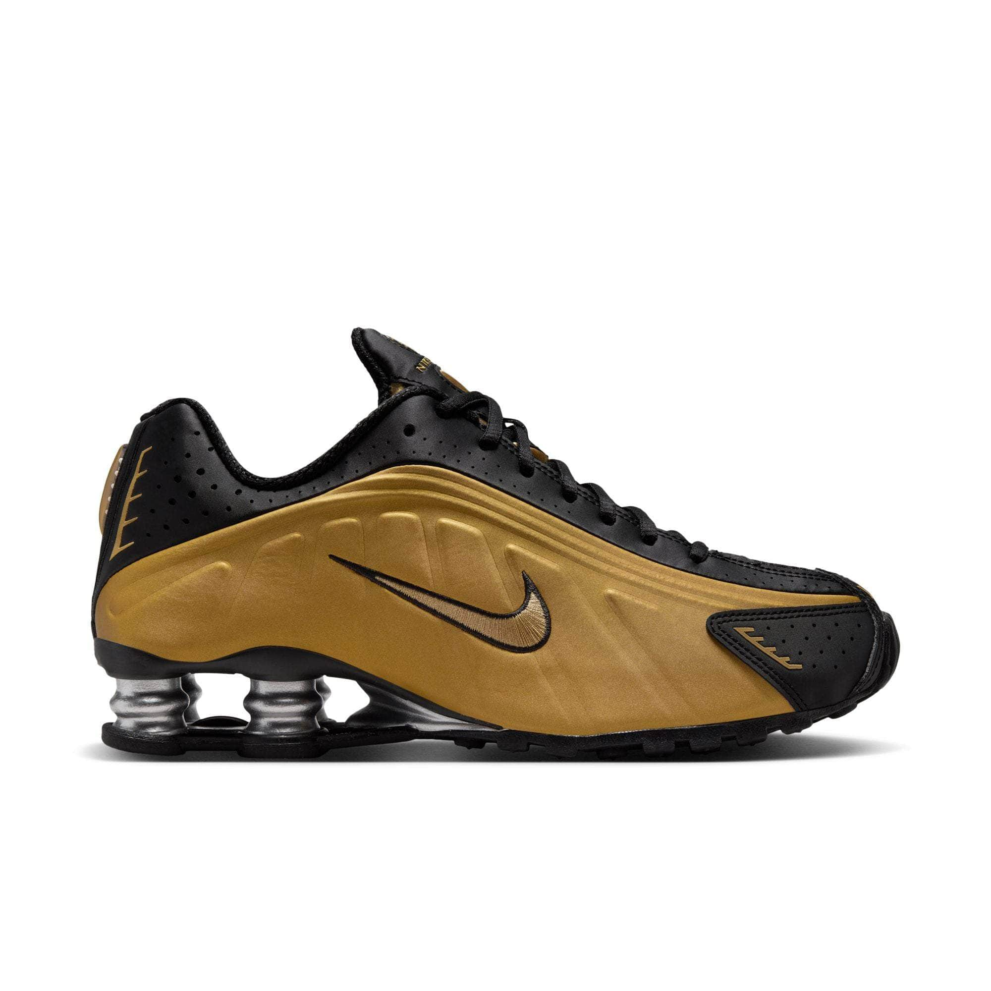 Nike Shox R4 "Black Metallic Gold" - Women's