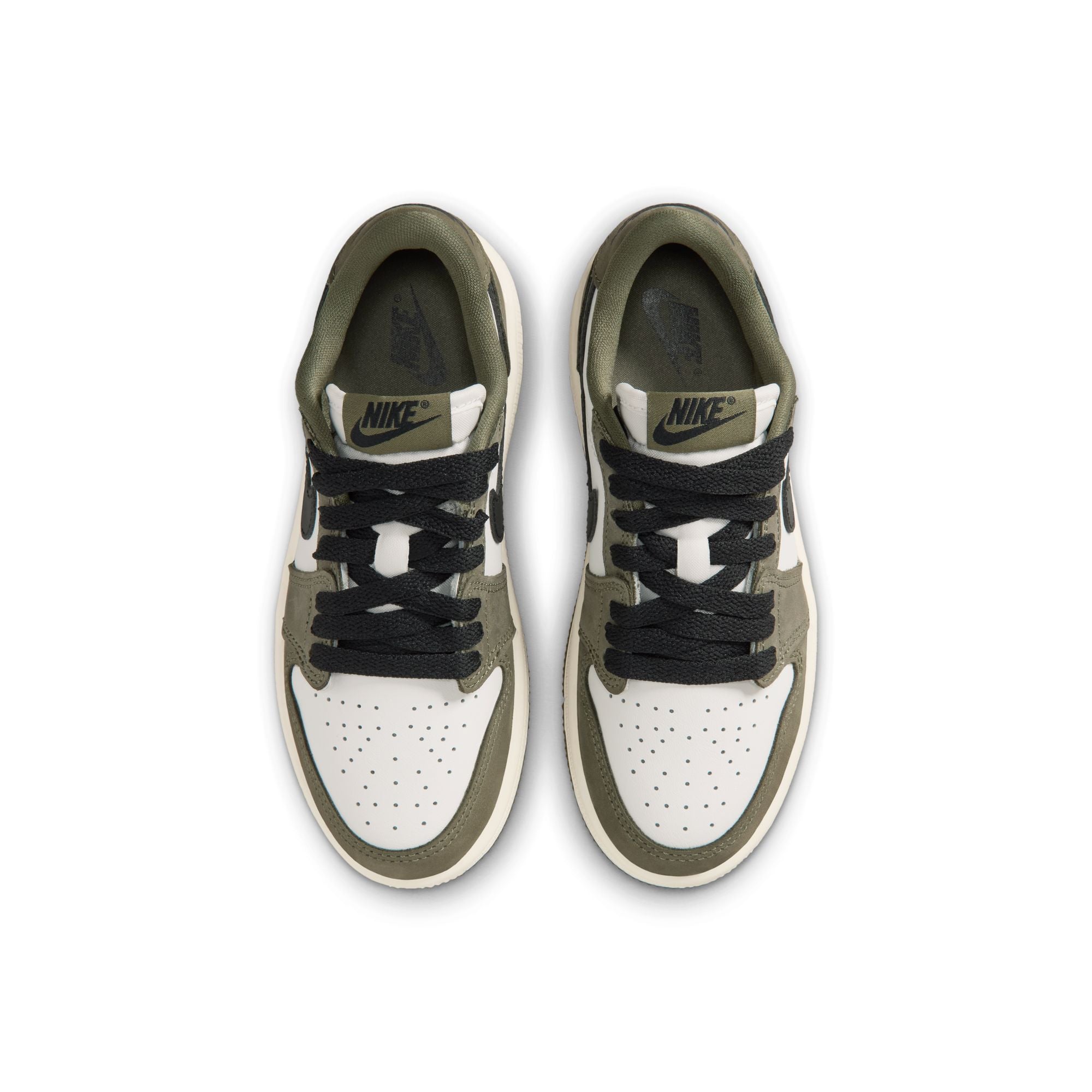 Air Jordan 1 Retro Low "Medium Olive" - Preschool