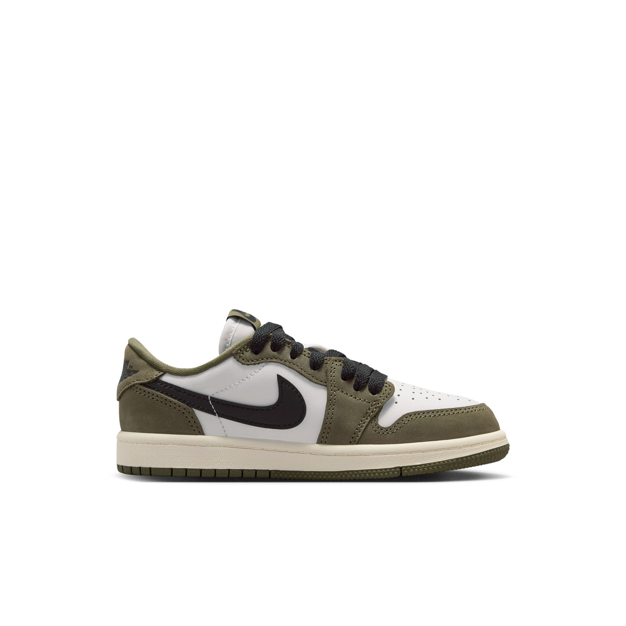 Air Jordan 1 Retro Low "Medium Olive" - Preschool
