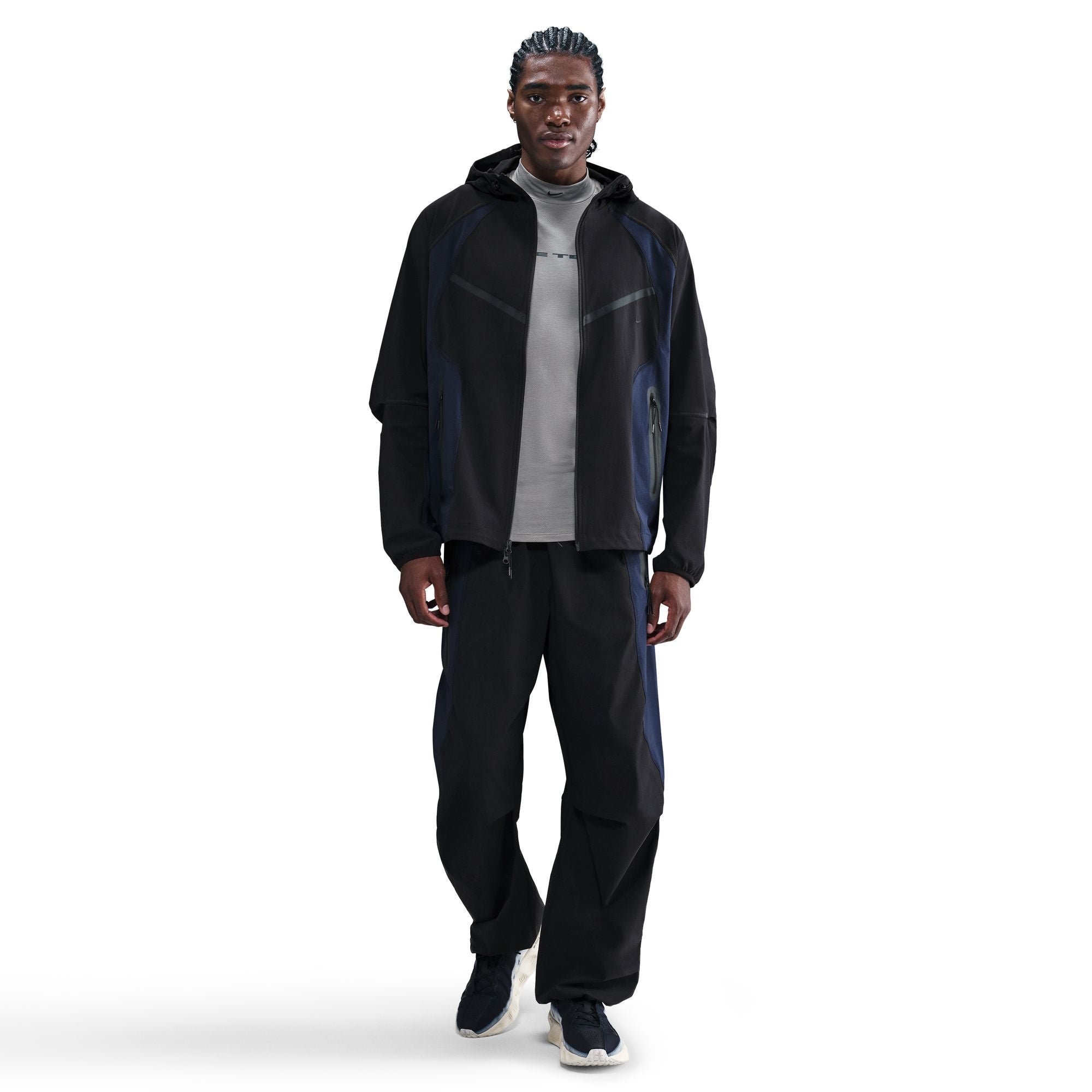 Nike Tech Dri-FIT Woven Color-Block Windrunner Loose Jacket - Men's