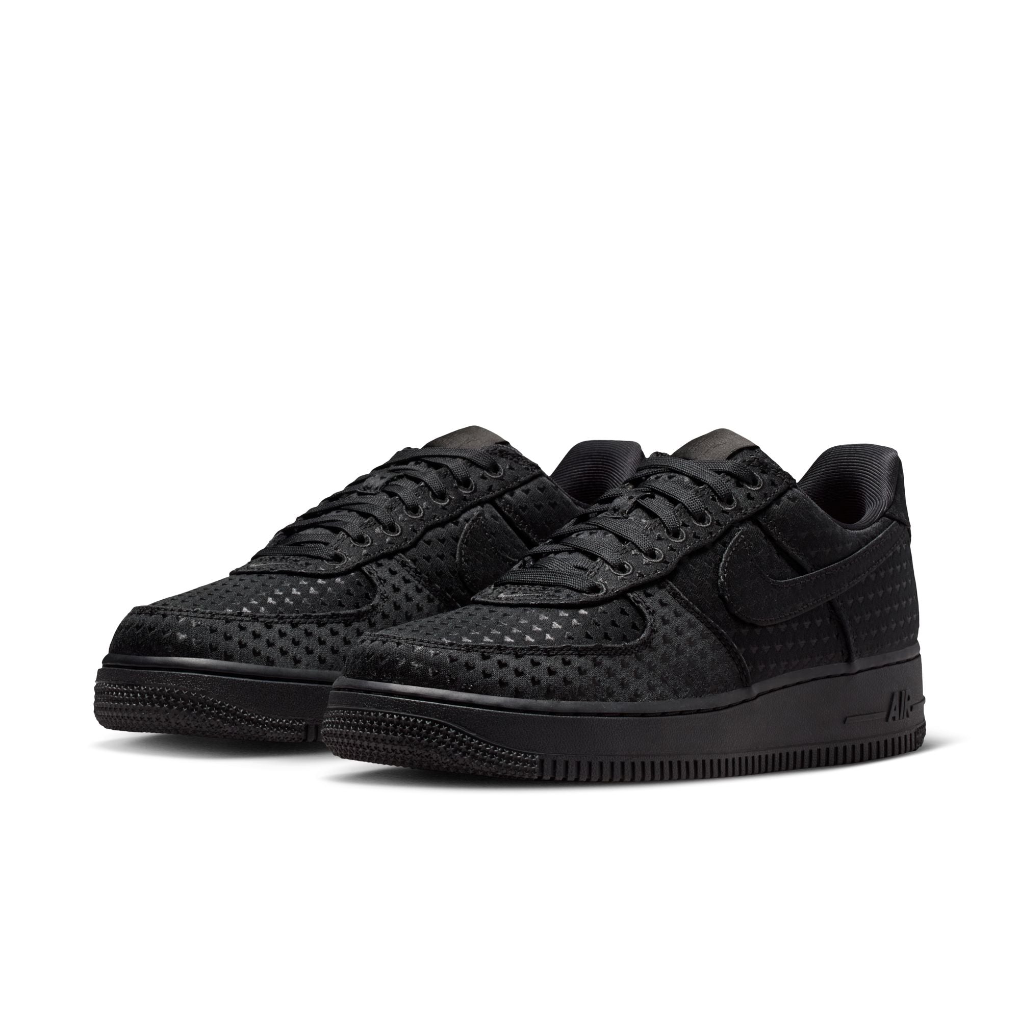 Nike Air Force 1 Low "Valentine's Day Triple Black" - Women's