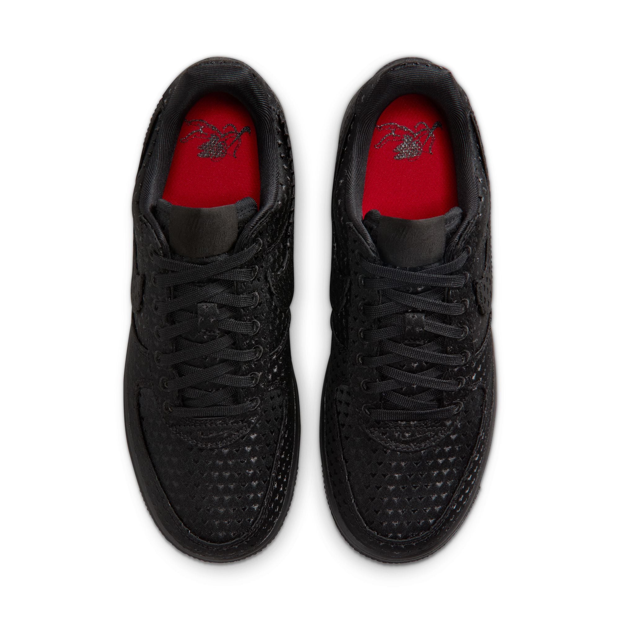 Nike Air Force 1 Low "Valentine's Day Triple Black" - Women's