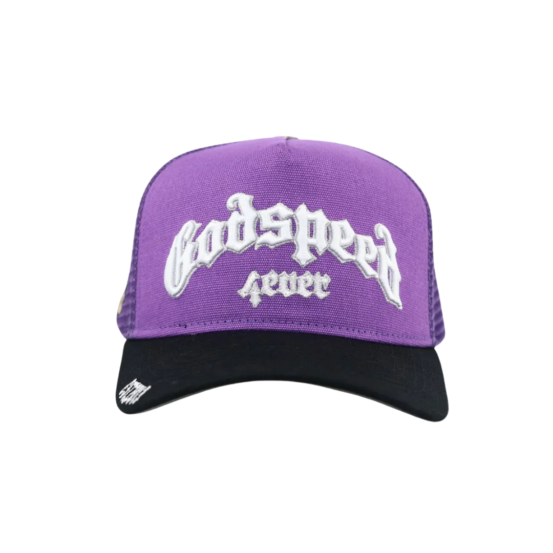 Godspeed 'Forever Trucker Boom' Purple & Black Trucker Hat