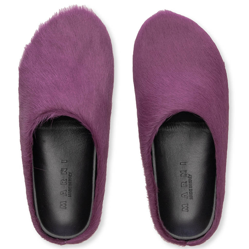 Marni 'Fussbett Sabot' Purple Slides