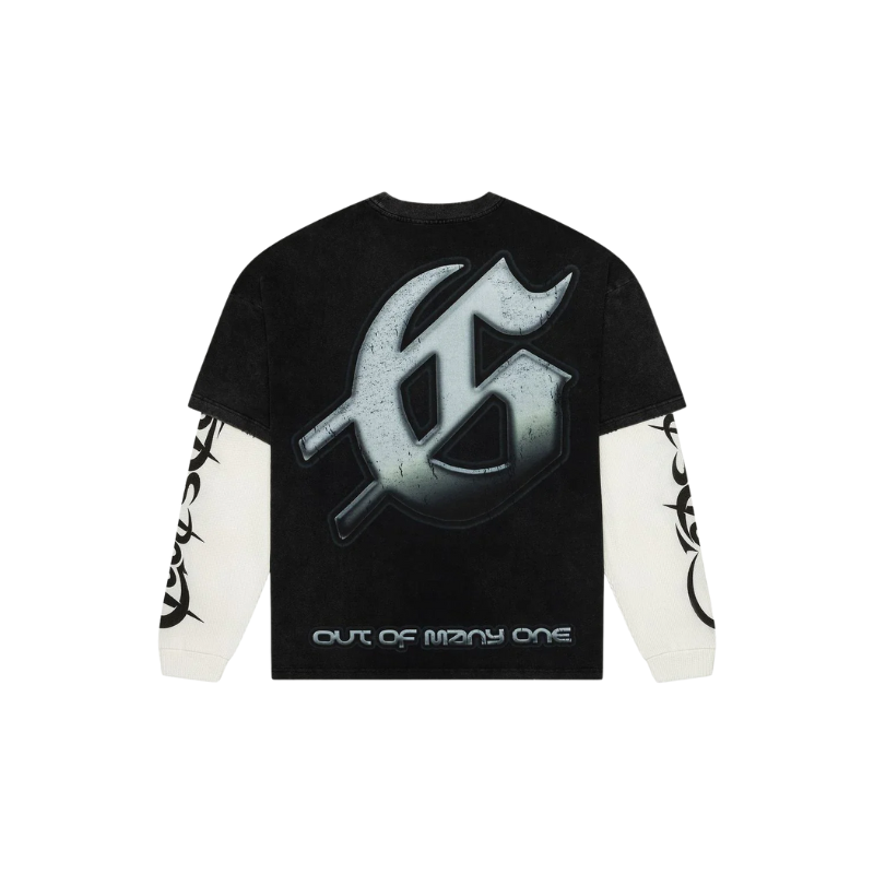 Godspeed 'Sunken Liberty 2 Layered' Black LS Tee - Men's